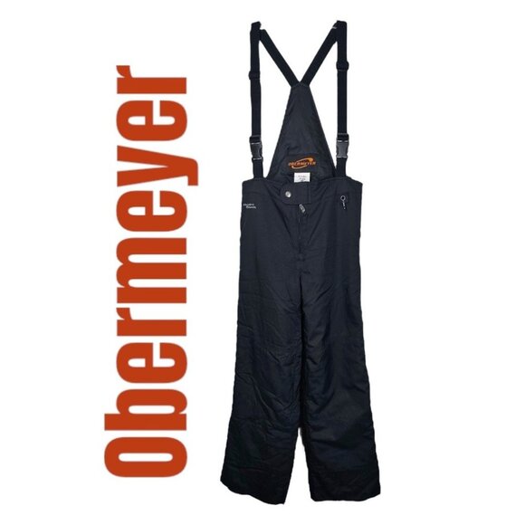 OBERMEYER Unisex I-Grow Snow Ski Bib Overalls Black, Size 8 (Kids) - Picture 2 of 14